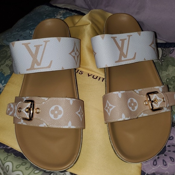 louis vuitton sandals bom dia mule